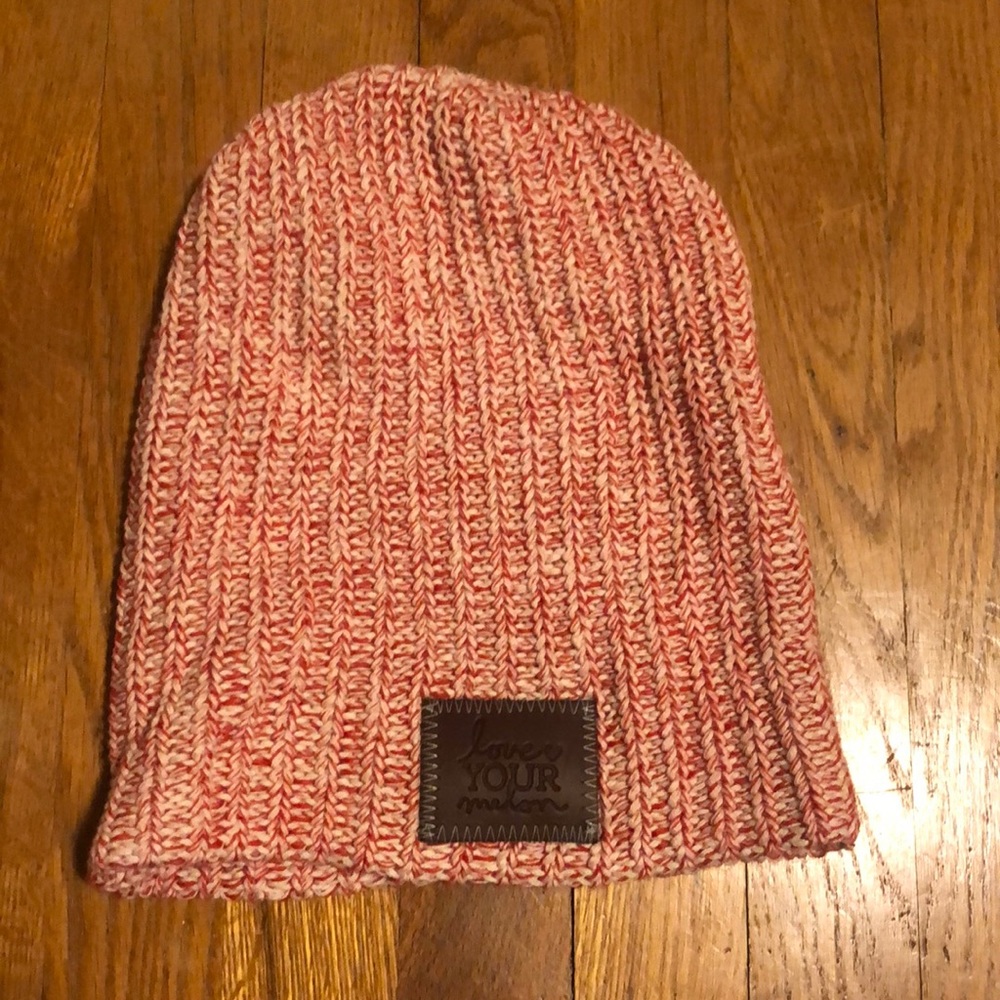 Love your melon knit hat